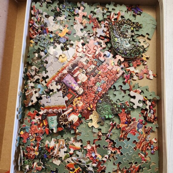 1981 Sleigh Ride An Ornament Shaped Puzzle Hallmark Puzzle - Picture 4 of 6